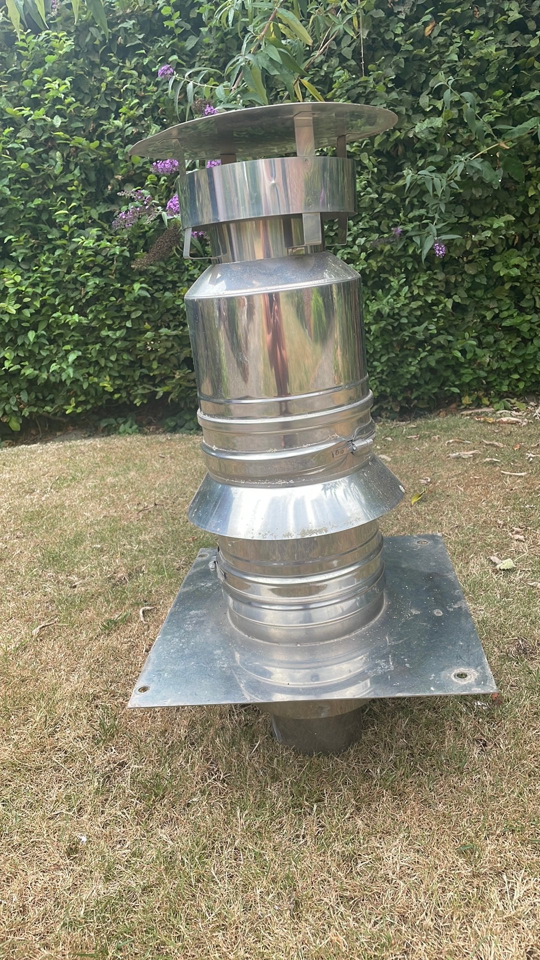 Inox schoorsteen, Doe-het-zelf en Bouw, Buizen en Afvoer, Ophalen, Gebruikt