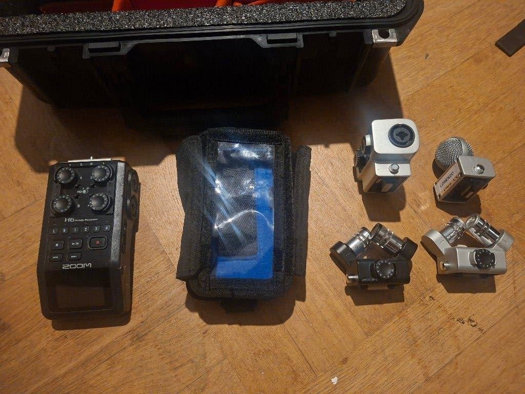 Zoom H6 + accesoires + koffer, Ophalen of Verzenden, Gebruikt, Extern, Zoom