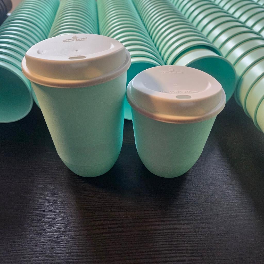 2 dozen herbruikbare koffiebekers met deksel, Enlèvement