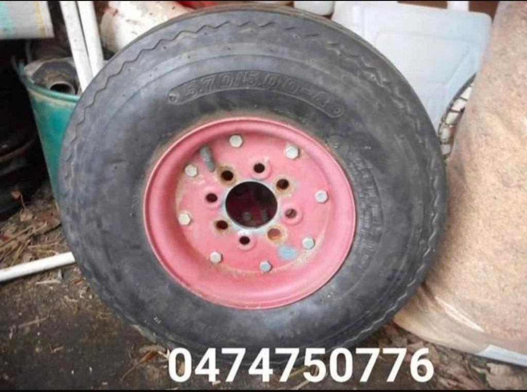 2 roues 6 pli 5,70/5.00-8 4 trous 4x100, Enlèvement