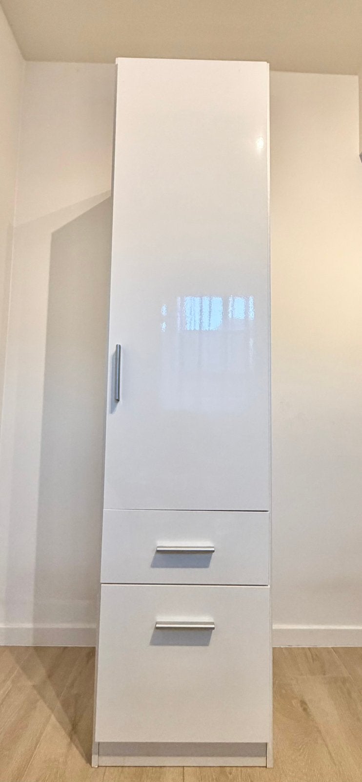 Armoire garde-robe, 100 à 150 cm, Utilisé, Chêne, Moderne
