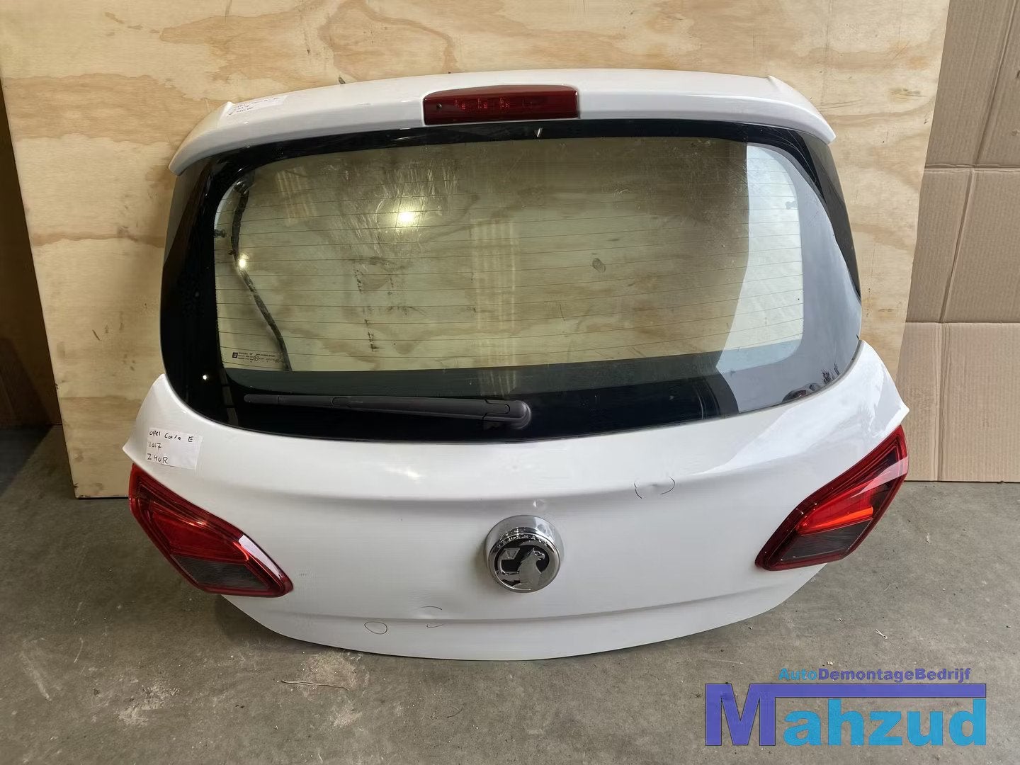 OPEL CORSA E 2 deurs Wit Achterklep 2014-2019, Gebruikt, Deur, Opel Automobile GmbH, Kontakt@opel-infoservice.de