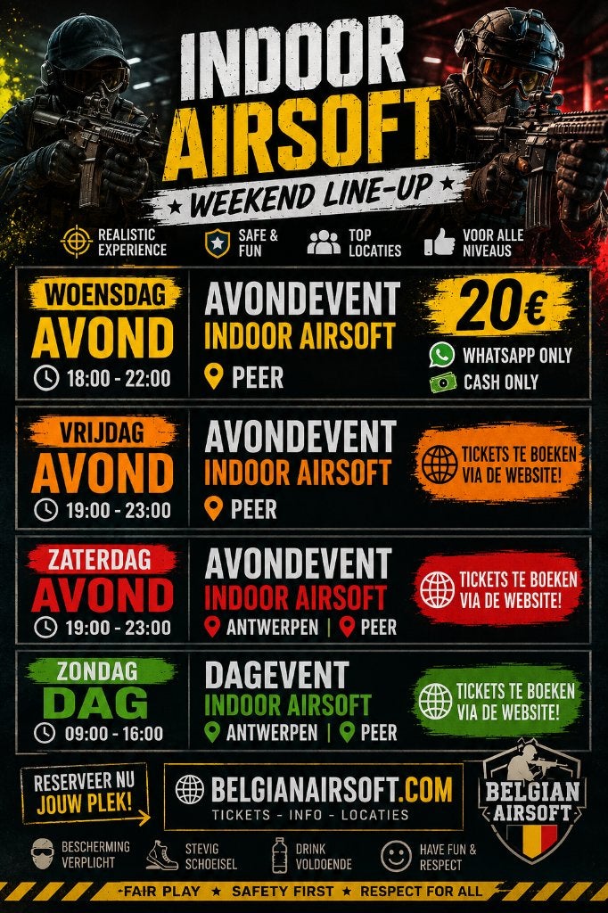 airsoft tickets, Tickets en Kaartjes, Sport | Overige, Drie personen of meer, Juli