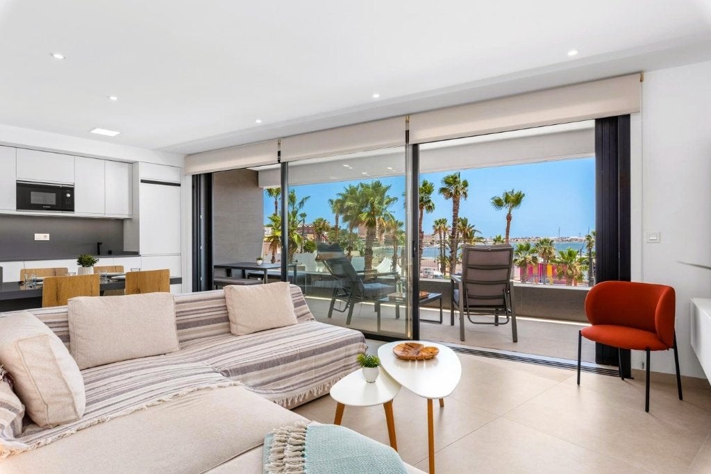 Appartement met zeezicht. 50m vh strand. Lo Pagán, Spanje, Immo, 110 m², Dorp, Lo Pagán, Murcia, Spanje