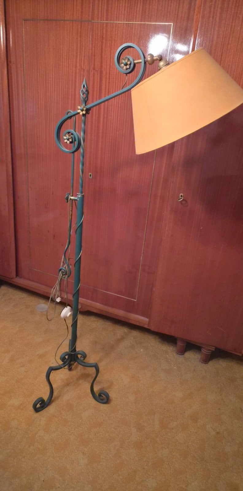 Vintage Handgesmede Vloerlamp, Ophalen