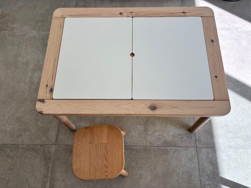 Flisat kindertafel, Ophalen, Gebruikt