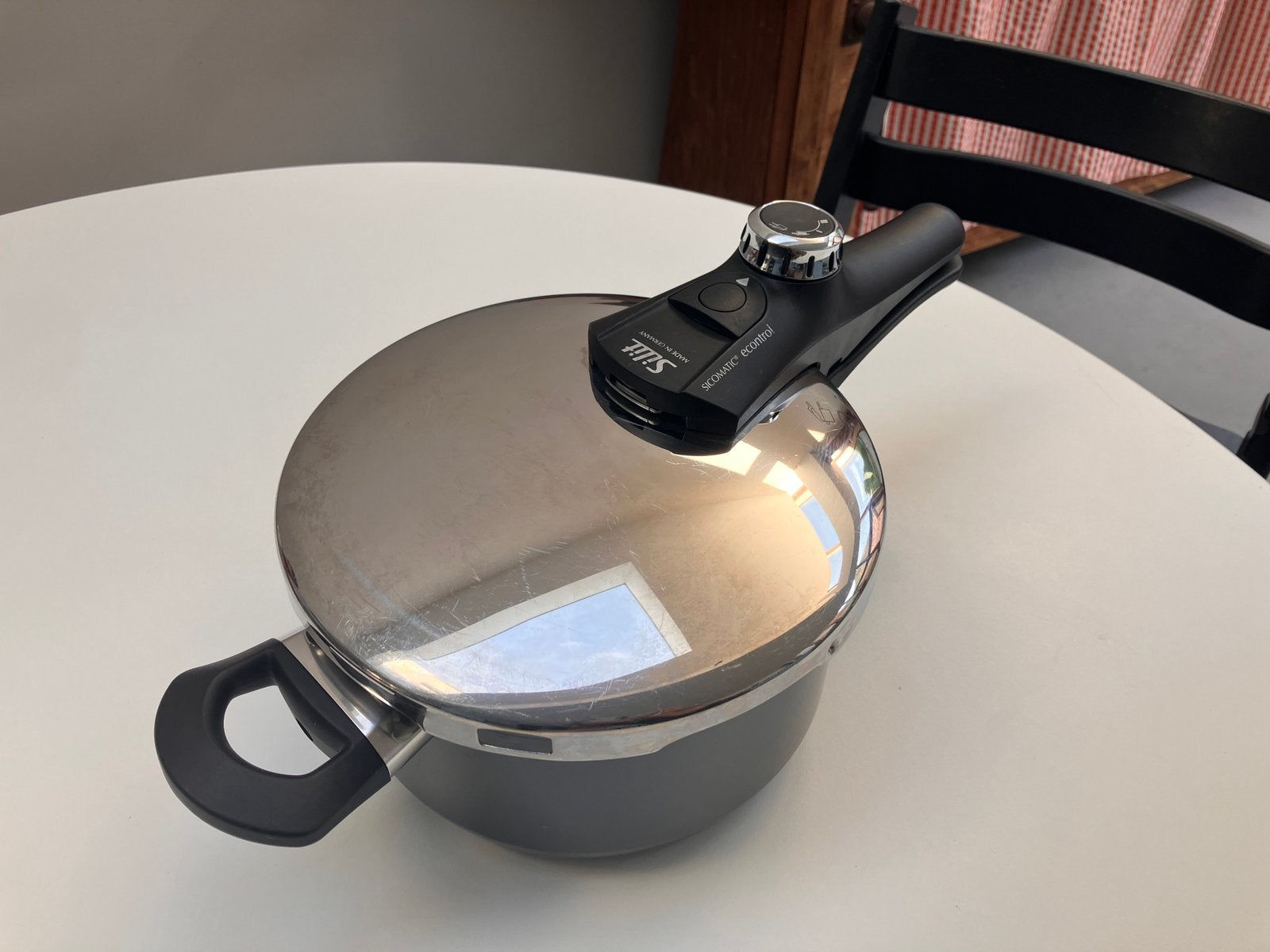 Snelkookpan Silit sicomatic econtrol, Huis en Inrichting, Ophalen, Zo goed als nieuw, Snelkookpan