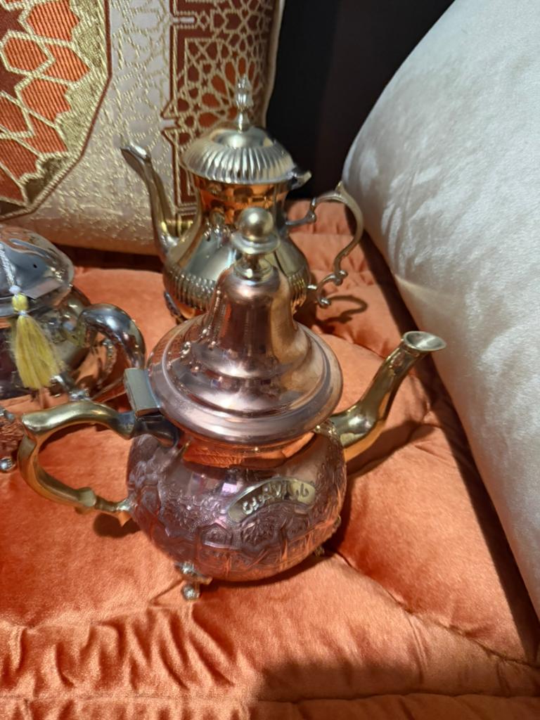 Antieke koperen theepotten, Antiek en Kunst, Ophalen of Verzenden, Koper