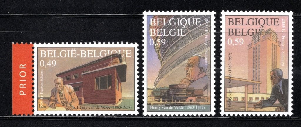 3146/3148 MNH 2003 - Henry van de Velde, Verzenden, Postfris, Postfris