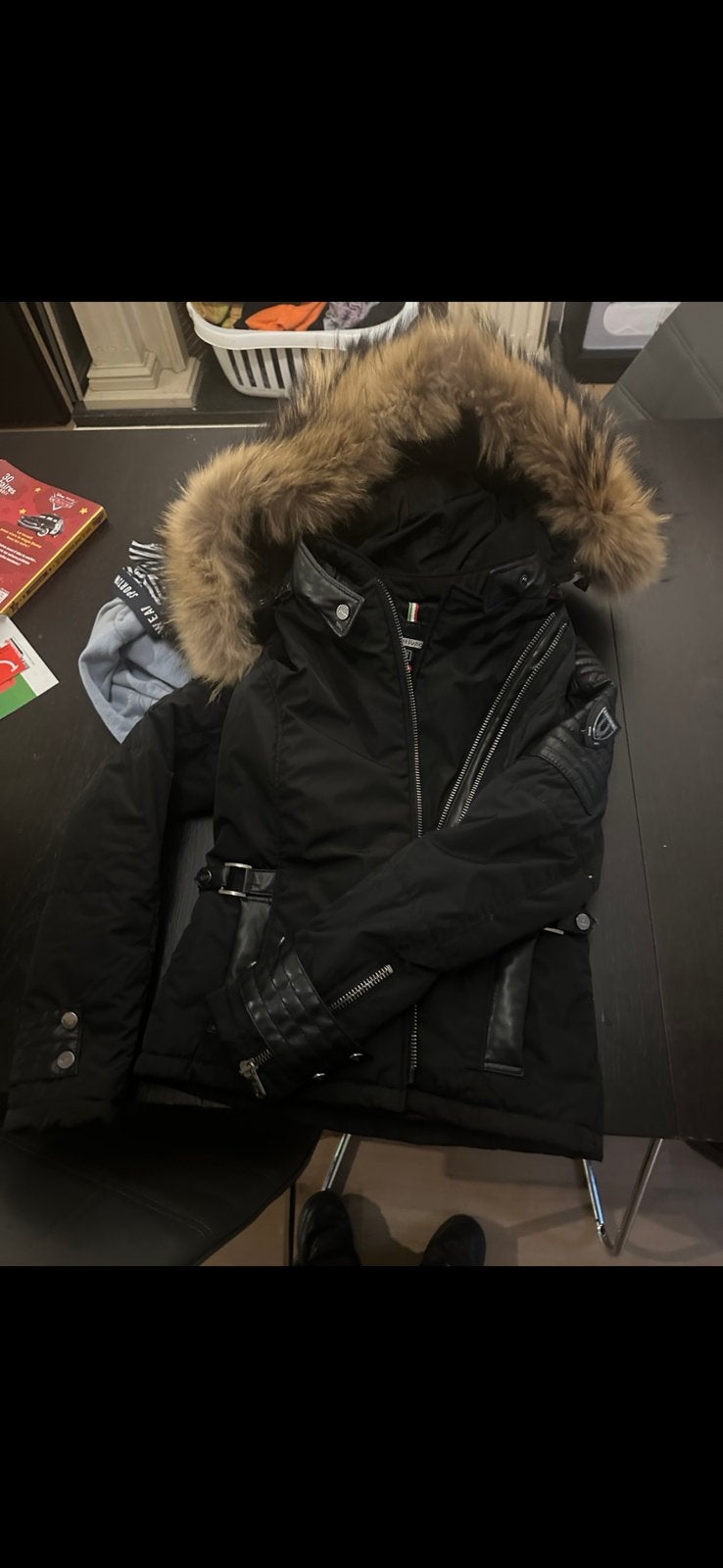Veste Ventiuno Véritable fourrure de raton laveur Taille 14, Kleding | Dames, Ophalen of Verzenden, Zo goed als nieuw