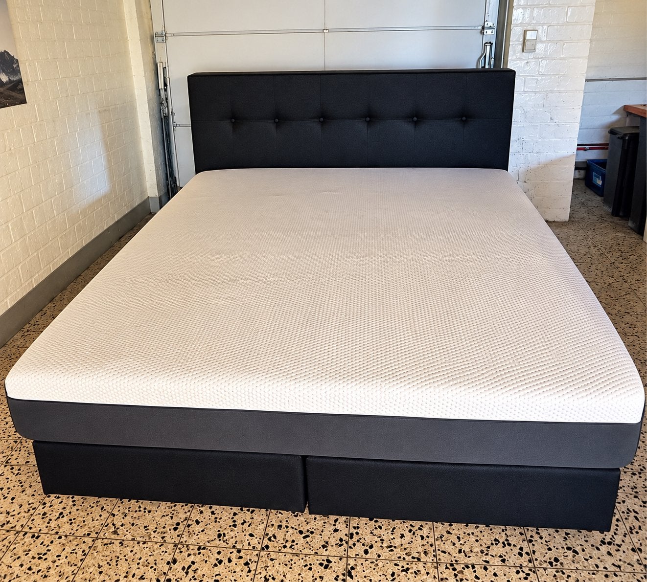 Sommier 180x200 + matelas Emma, Enlèvement, Utilisé, 180 cm, 200 cm