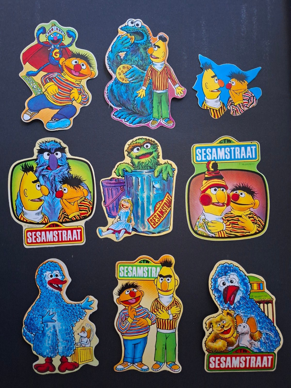 9 stickers Sesamstraat, Ophalen of Verzenden, Nieuw, Film, Tv of Omroep