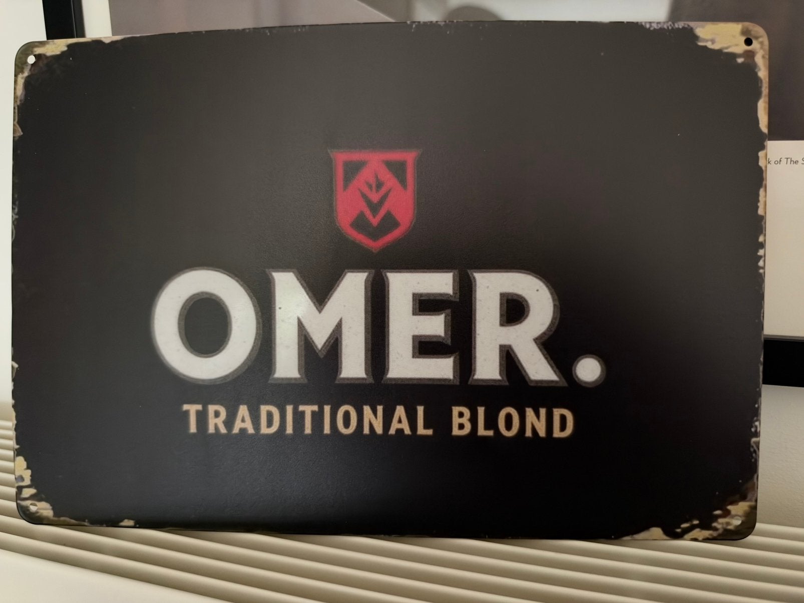 Panneau d'affichage en métal Omer, Enlèvement ou Envoi, Neuf, Panneau publicitaire