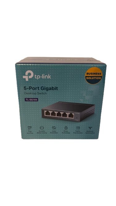 TP-link TLSG105 5-Port Gigabit, Computers en Software, Netwerk switches, Ophalen, Nieuw