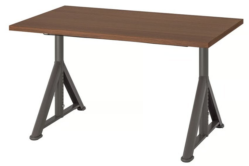 Bureau Ikea IDÅSEN, 120 cm, Metaal, Bruin, Ophalen of Verzenden