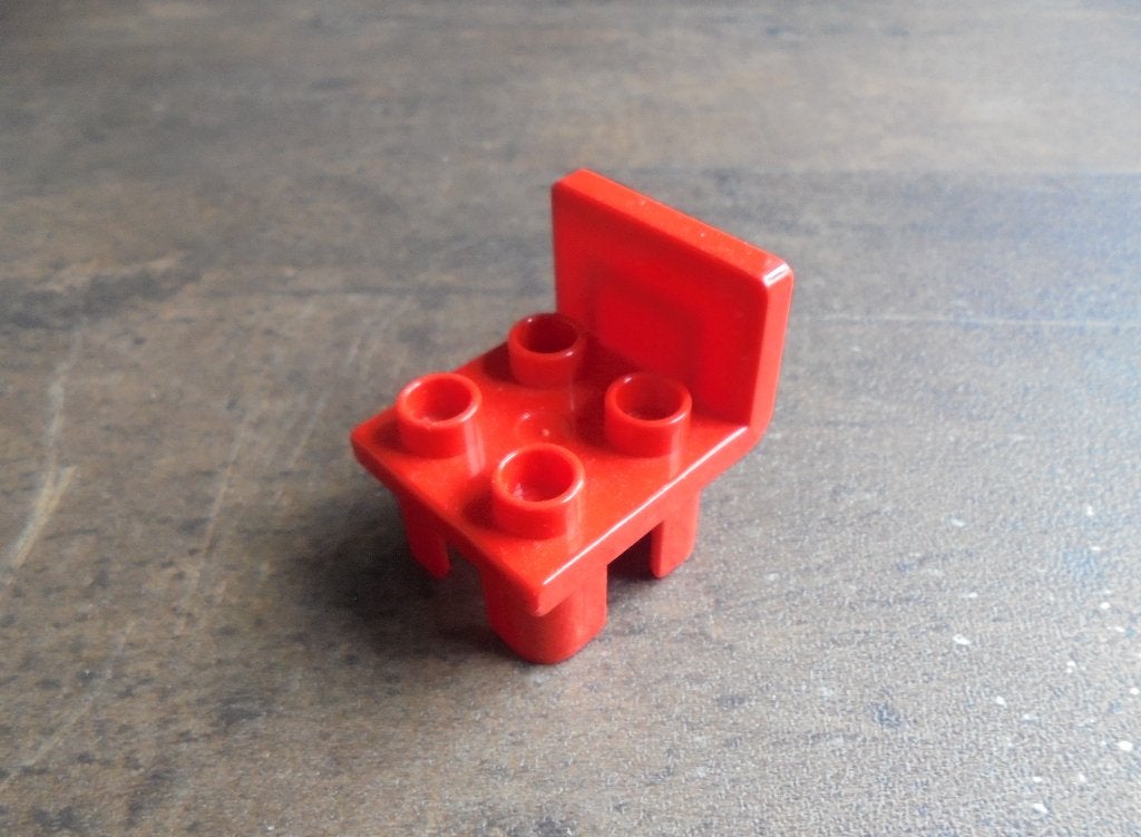 Lego Duplo Furniture Chair with Squared Back (zie foto's) 20, Ophalen of Verzenden, Gebruikt, Losse stenen, Duplo