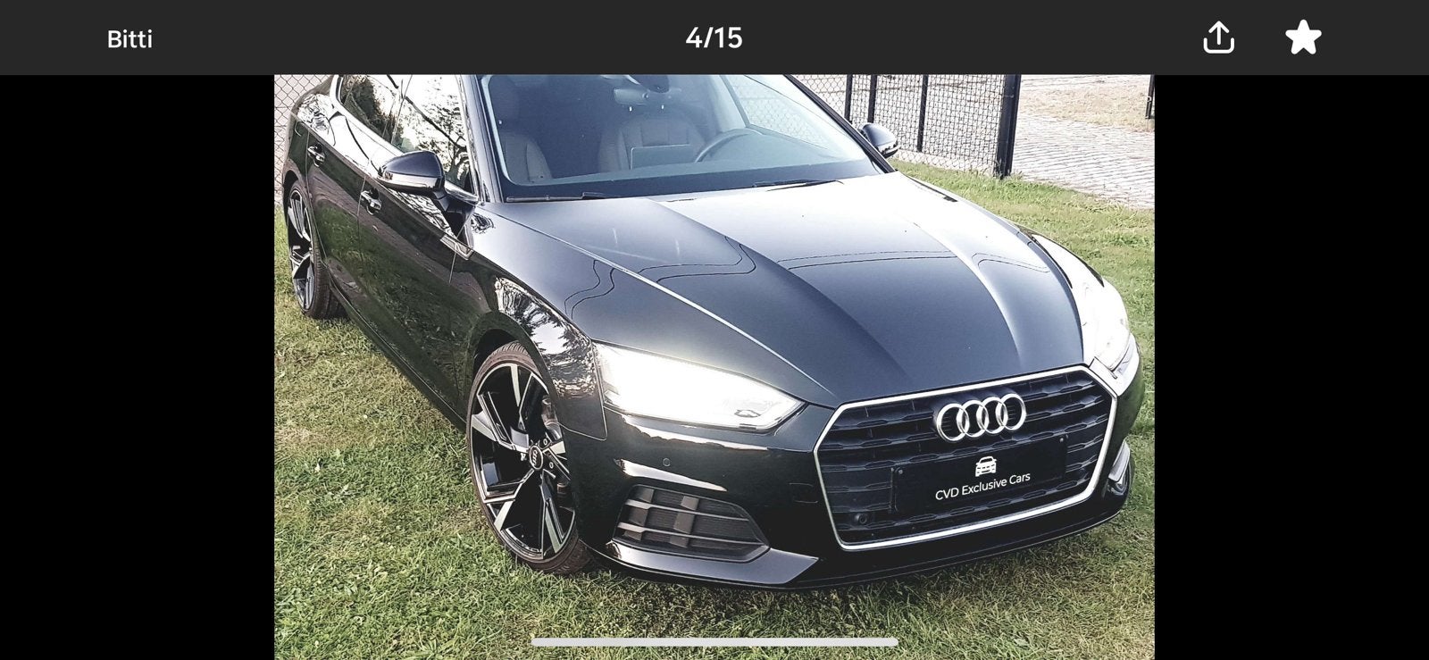Audi a5 sportmodel, Auto's, Audi, Zwart, Berline, 5 deurs, Particulier