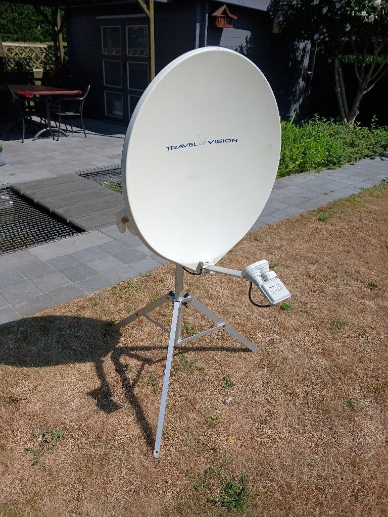 Travel Vision R7 DUO - schotelantenne camping + Decoder, Enlèvement, Comme neuf