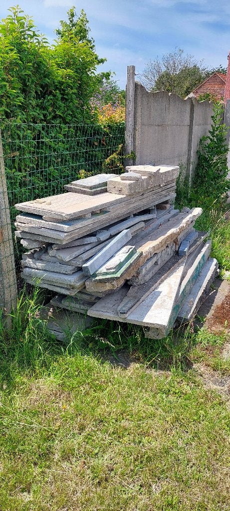 Betonnen panelen / platen, Ophalen, Gebruikt