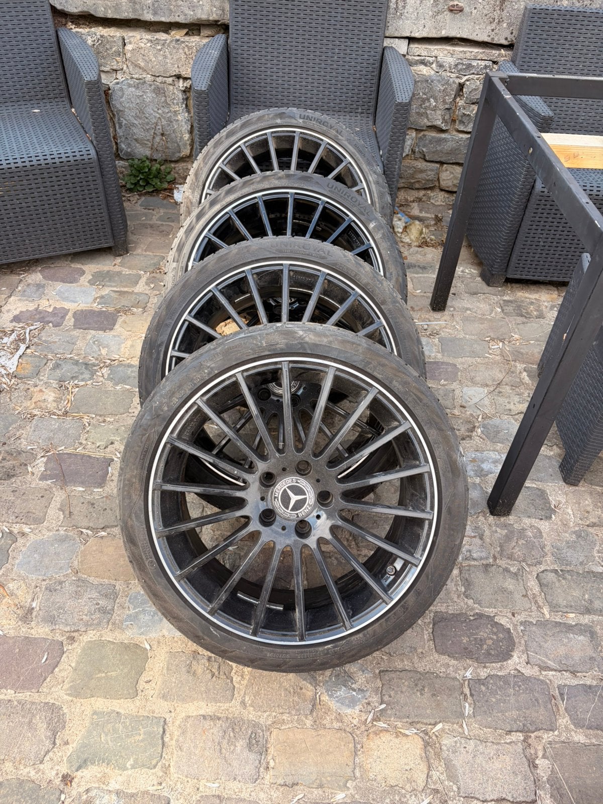 Jantes mercedes 18+capteurs+pneus, Enlèvement, Utilisé