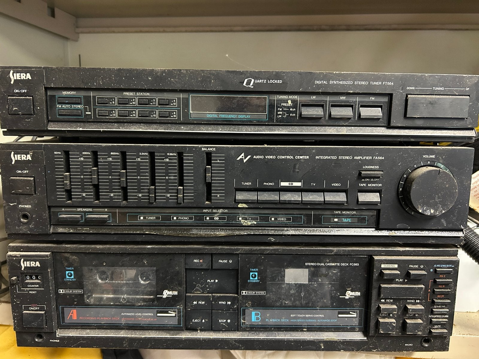 Ensemble sierra cassette, radio, ampli., Enlèvement ou Envoi, Utilisé
