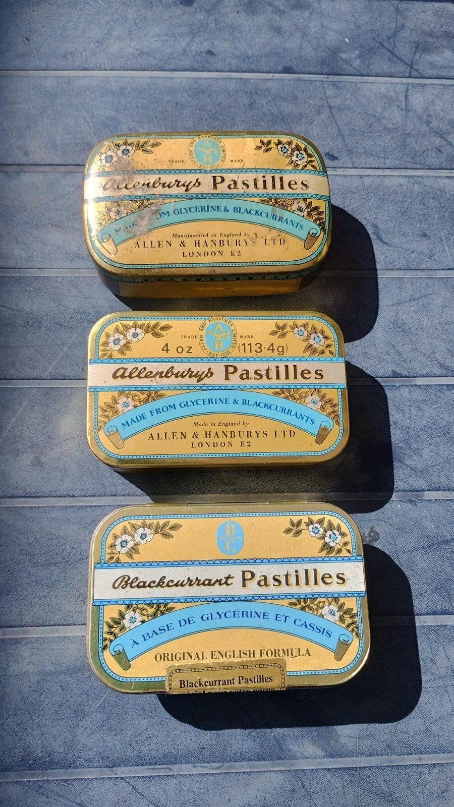 oude pastilles blikjes Allenburys Blackcurrent, Enlèvement ou Envoi
