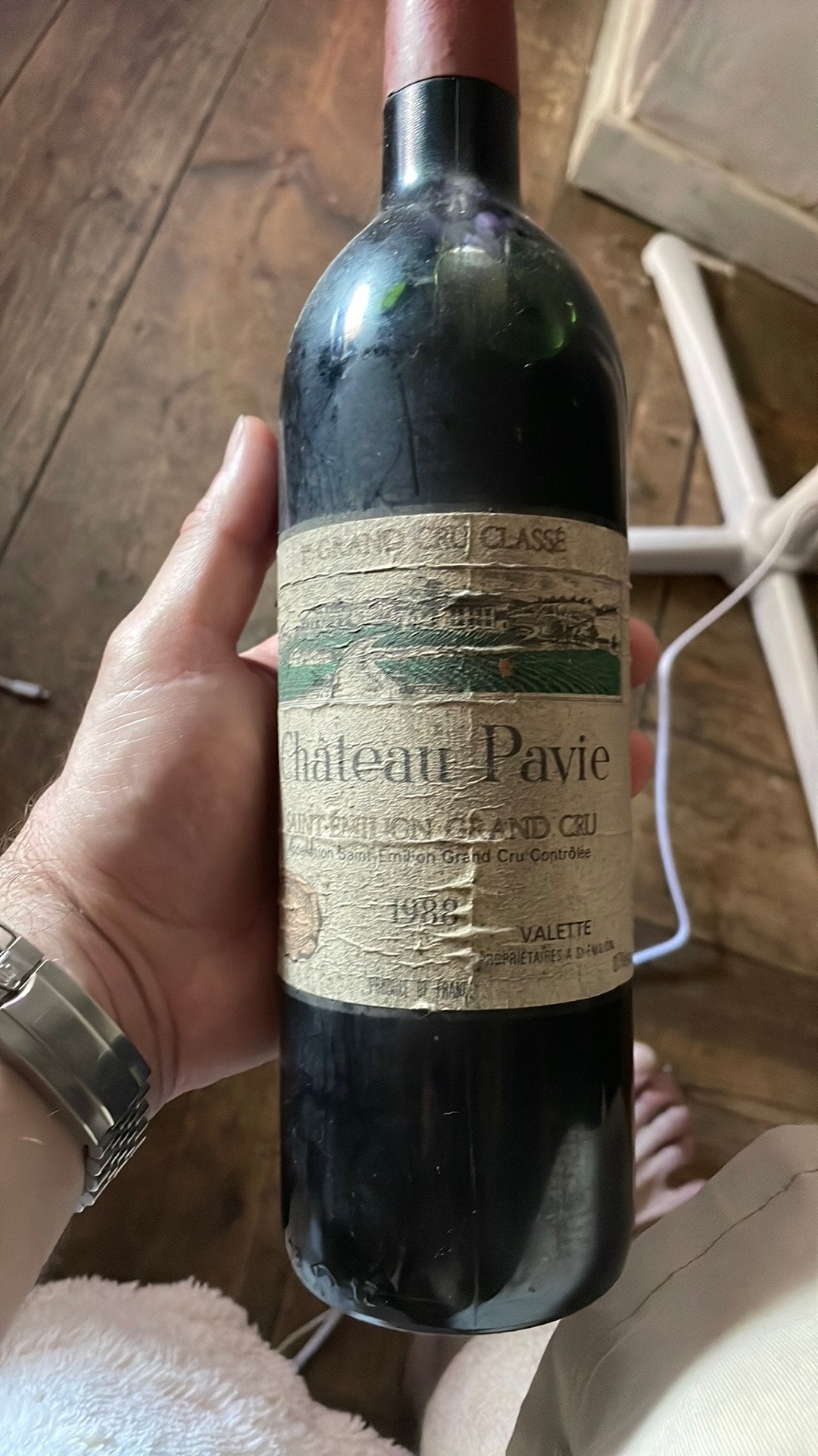 Chateau Pavie 1988, Ophalen of Verzenden, Zo goed als nieuw
