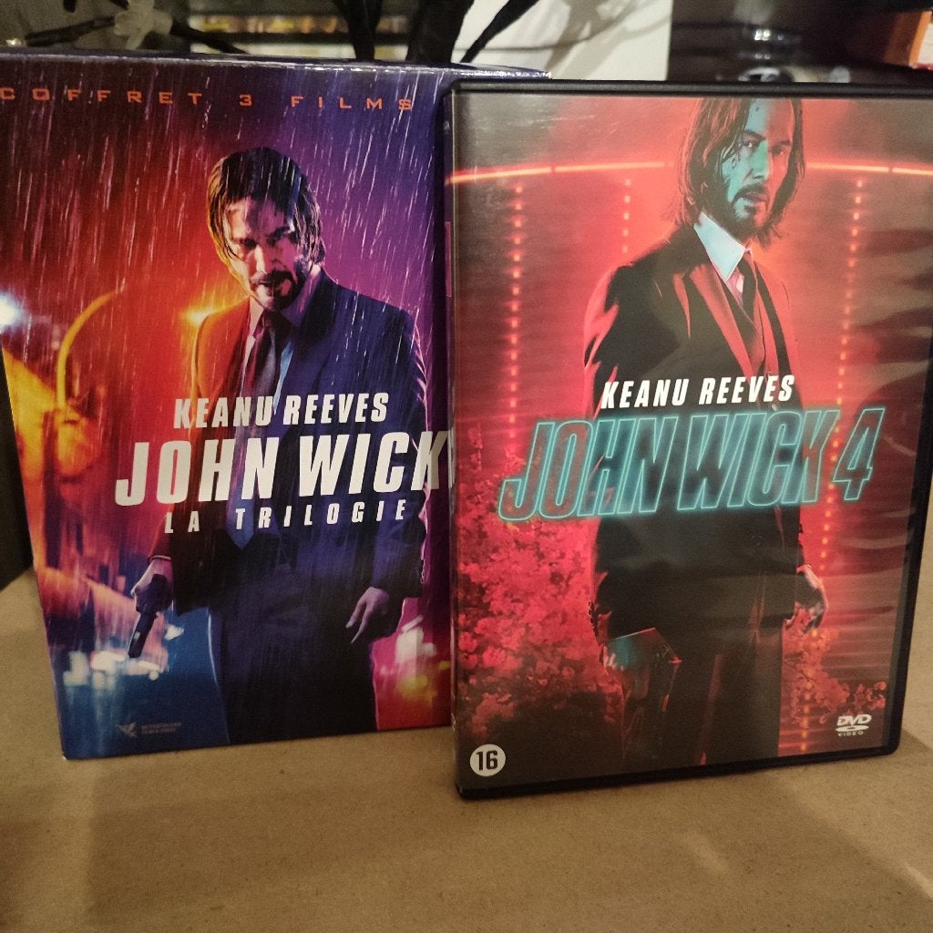 JOHN WICK - Pack Intégrale 1 Coffret + 1 dvd (Keanu Reeves), Ophalen of Verzenden, Zo goed als nieuw, Actie