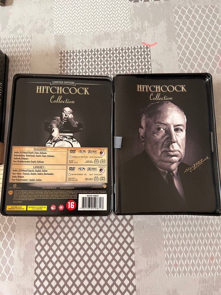 Boîte en étain Hitchcock (5 DVD), Thrillers et Policier, Enlèvement ou Envoi, Comme neuf, 1940 à 1960