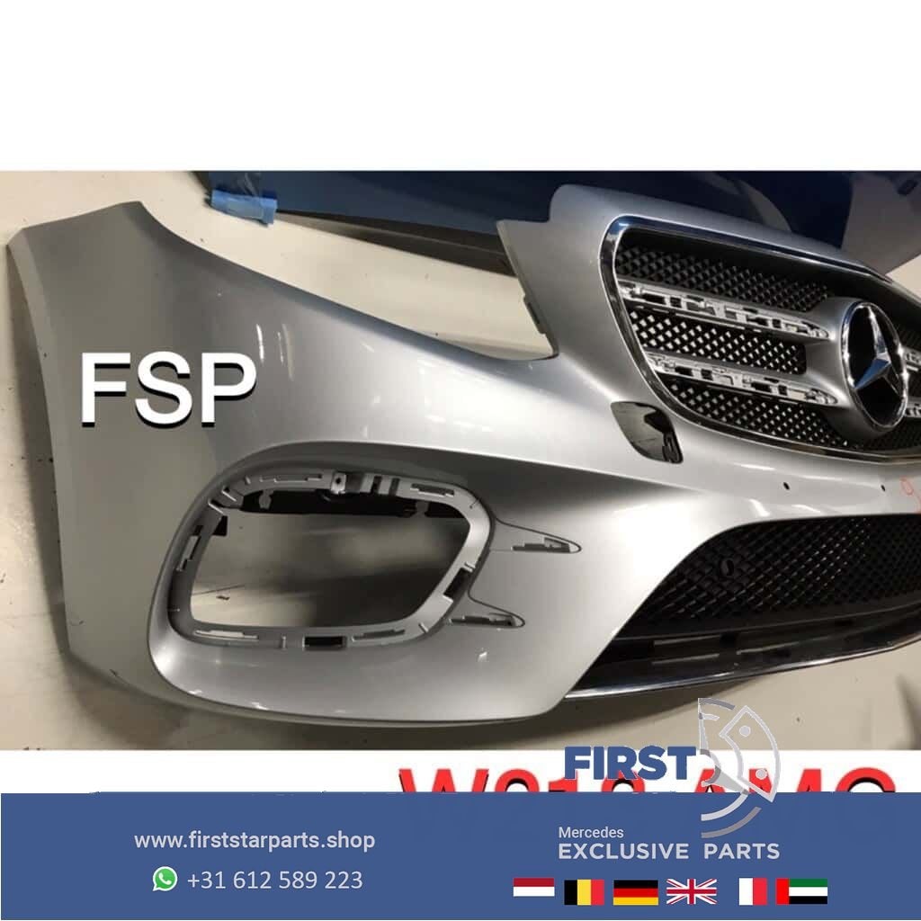 W213 AMG Voorbumper Mercedes E Klasse zwart wit grijs zilver, Gebruikt, -, Voor, Ophalen of Verzenden