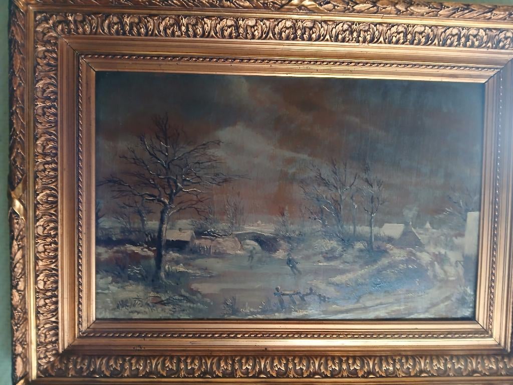 Paysage hivernal., Enlèvement