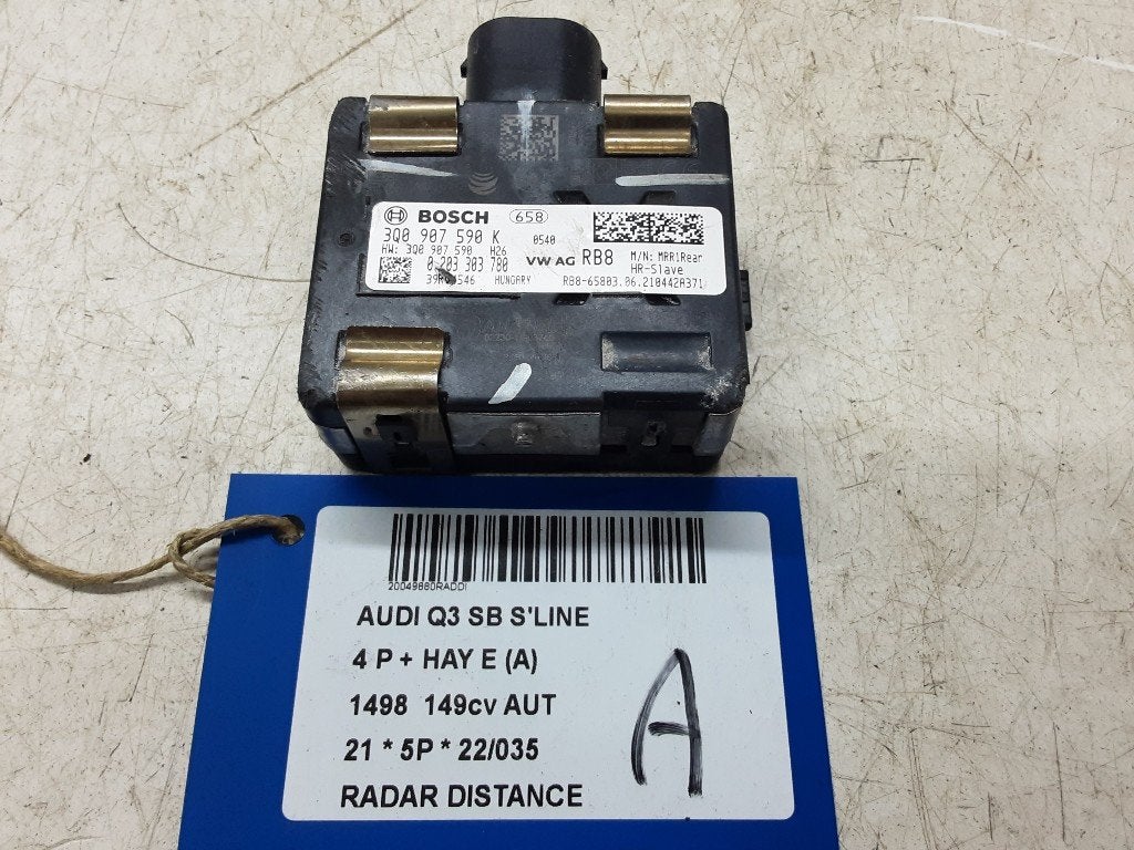 ACC SENSOR Audi Q3 Sportback (F3N) (01-2019/-) (3Q0907590K), Gebruikt, Audi