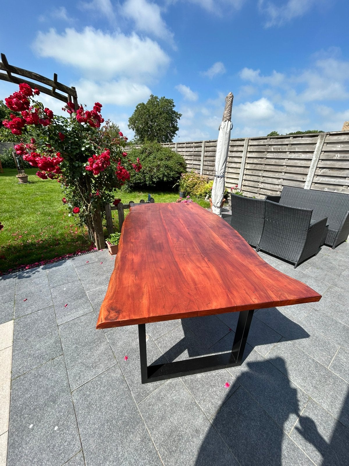 Boomstamtafel, Ophalen, Gebruikt, 200 cm of meer, Vijf personen of meer