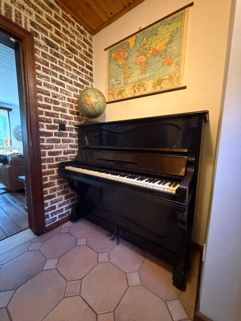 Piano Van Hyfte, Muziek en Instrumenten, Piano's, Ophalen, Gebruikt, Zwart, Piano