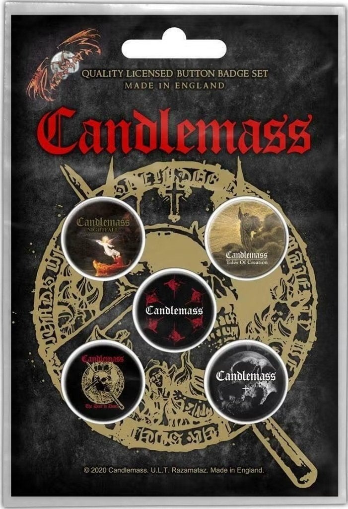 Candlemass Button The Door to Doom officiële merchandise, Ophalen of Verzenden, Nieuw