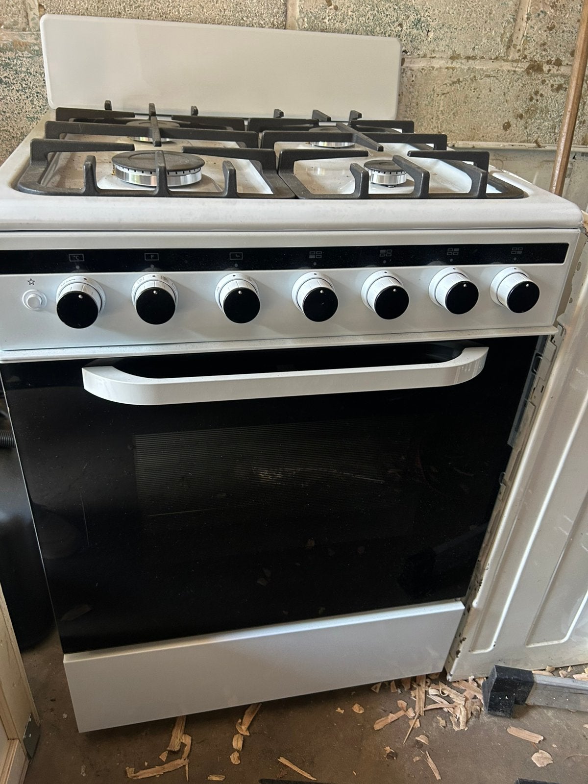 Cuisinière a gaz, Ophalen, Nieuw, Gas, 4 kookzones