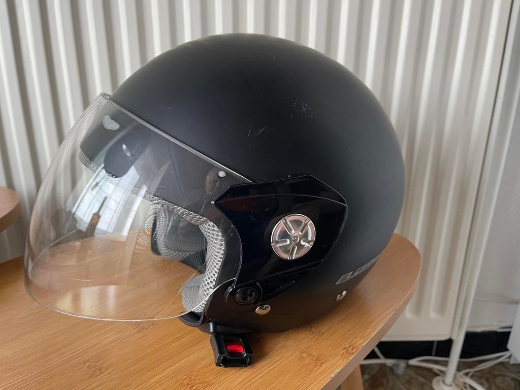 Casque moto ( xL ) LS2 OF518 Noir mat, Enlèvement, Utilisé