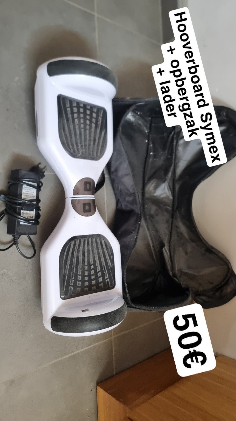 Hooverboard Symex + opbergzak + lader, Enlèvement