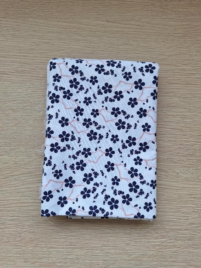 Katoen wit met bloemenprint, Hobby & Loisirs créatifs, Tissus & Chiffons, Enlèvement ou Envoi, Neuf, Blanc, Coton