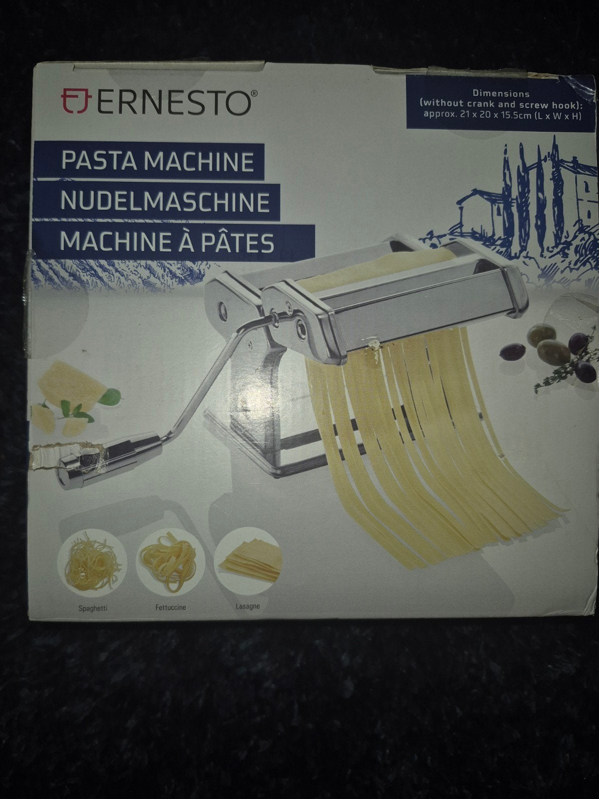 Pastamachine - NIEUW, Huis en Inrichting, Pastamachine, Ophalen, Nieuw, Ernesto