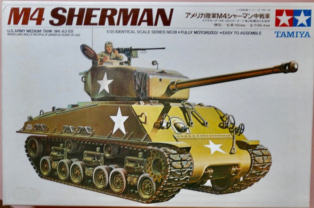 TAMIYA 1:35 - M4 SHERMAN - Avec moteur, Hobby & Loisirs créatifs, Modélisme | Voitures & Véhicules, Neuf, Tank, Enlèvement ou Envoi