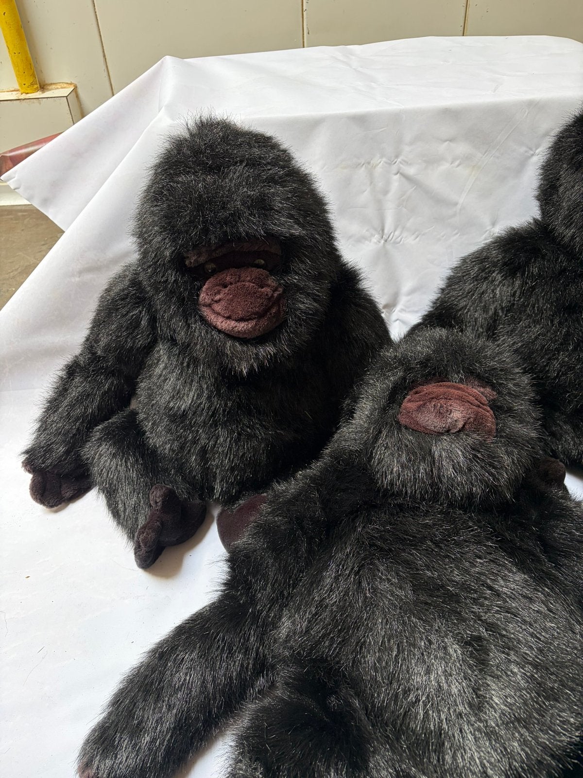 3 pluche apen, Kinderen en Baby's, Speelgoed | Knuffels en Pluche, Ophalen