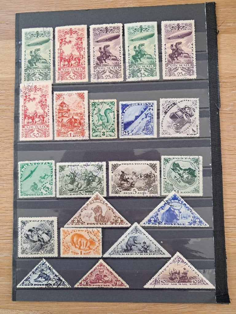joli lot de timbres TOUVA, à échanger, Enlèvement ou Envoi, Affranchi, Autre