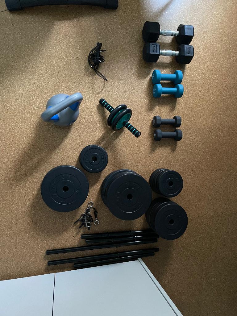 Fitness set, Enlèvement, Comme neuf, Jambes, Set d’haltères