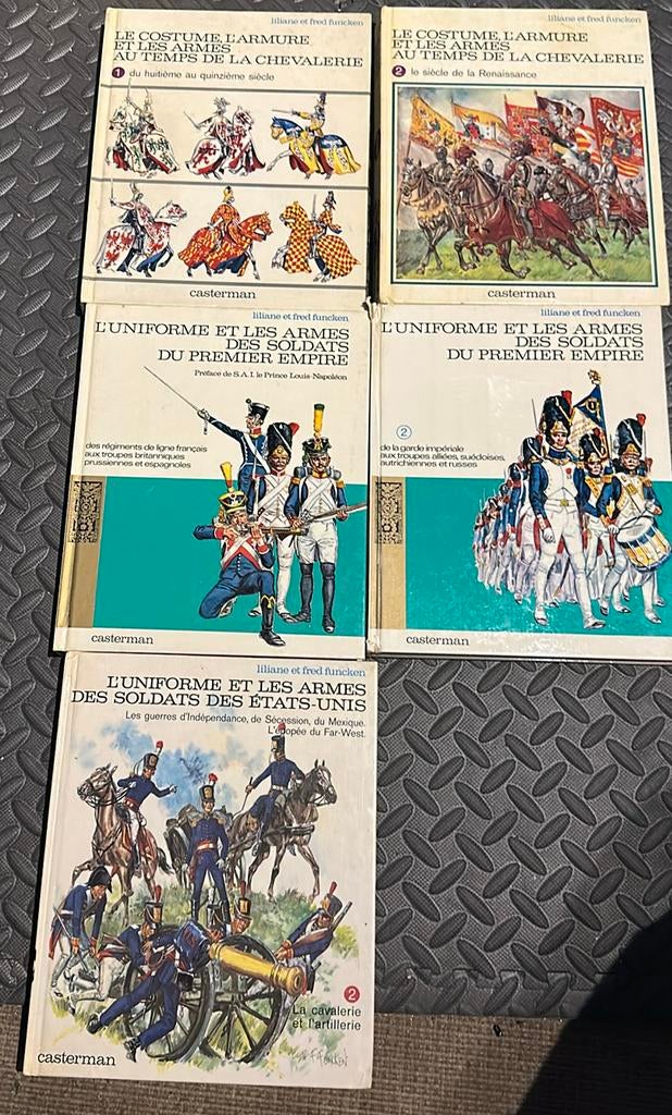 Lot 5 livres de la collection Liliane et Fred Funcken, Livres, Enlèvement ou Envoi, Utilisé