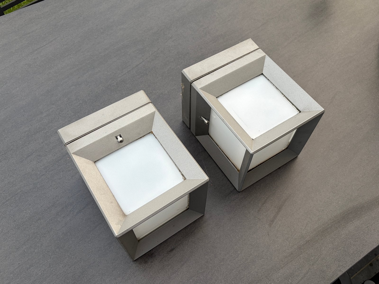 Wandlamp buiten, Ophalen, Inox, Gebruikt, Wandlamp