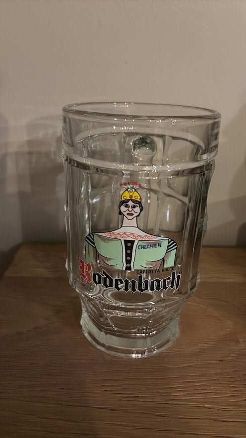 Bierglas 0,5l Rodenbach reus, Ophalen of Verzenden, Zo goed als nieuw, Bierglas