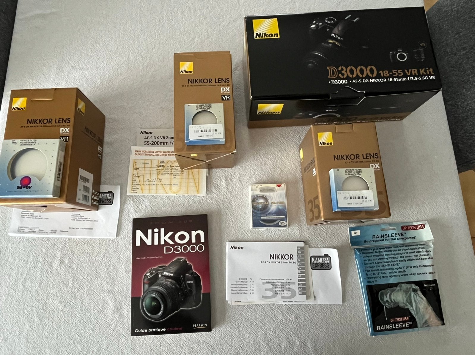 Nikon D3000 + AF-S DX NIKKOR 18-55mm, Audio, Tv en Foto, Ophalen, Spiegelreflex, Nieuw, Bodydop