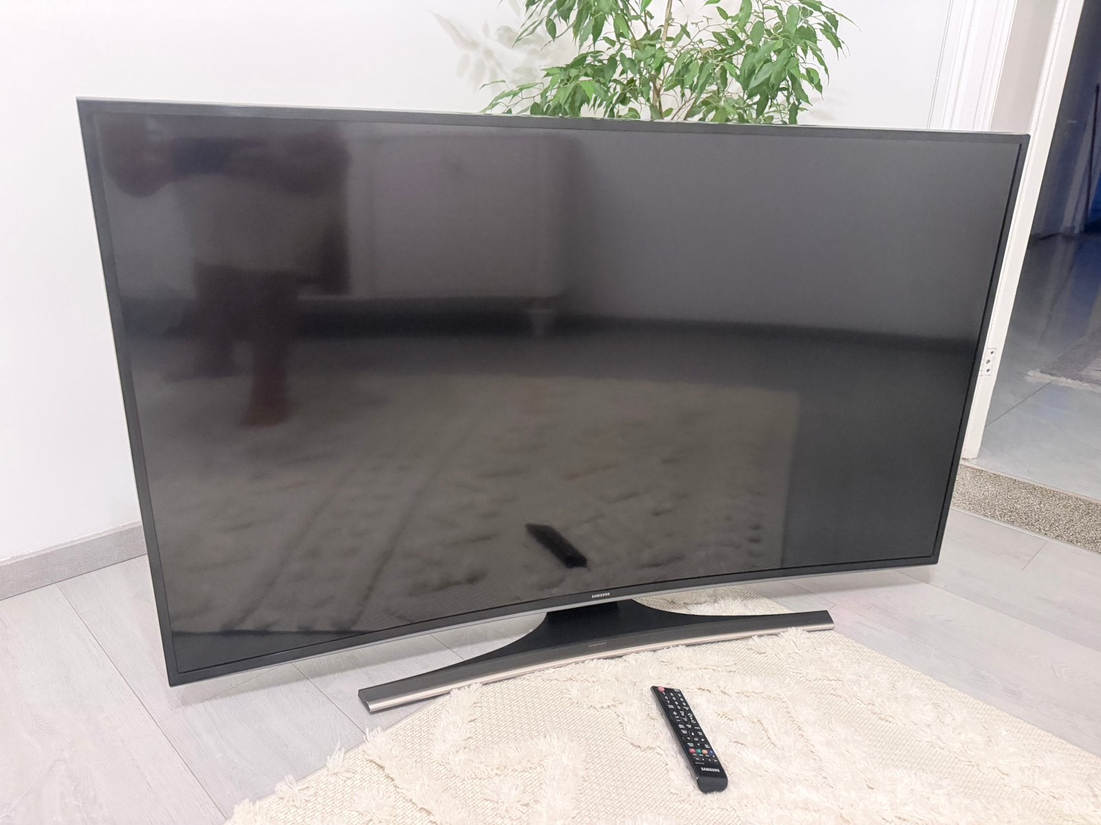 Smart tv Samsung 4k 55inch met wifi Google YouTube Netflix, Ophalen, Zo goed als nieuw, Samsung, Smart TV
