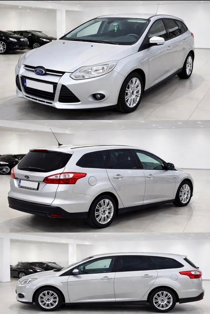 Ford Focus 2014 1.6 TDCI/carplay/cruiscontrol/startstop/, Auto's, Euro 5, Stof, Zwart, 1600 cc